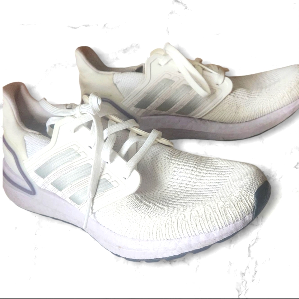 Mens Primeblue White Adidas Running Shoes Size 9.5